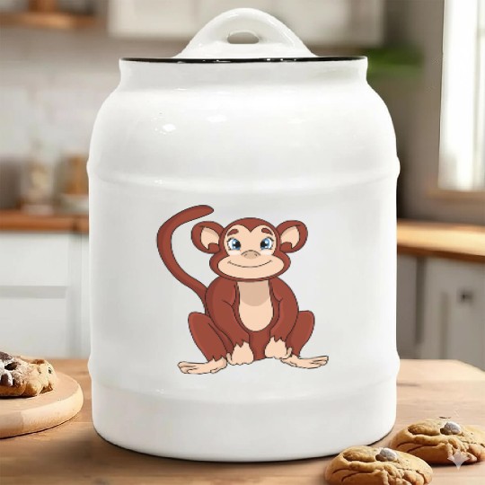 Monkey Ceramic Cookie Jars