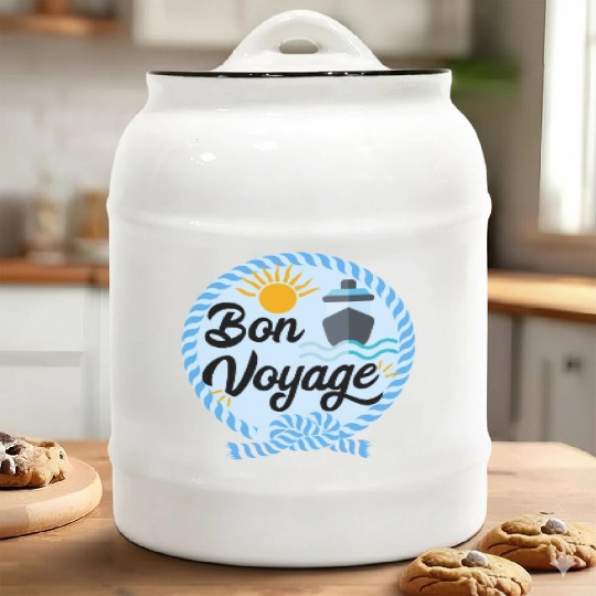 Bon Voyage Ceramic Cookie Jars