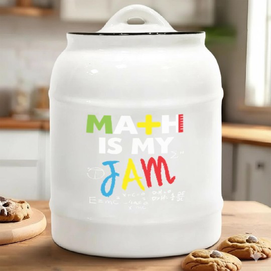 Math Is My Jam math math math Ceramic Cookie Jars