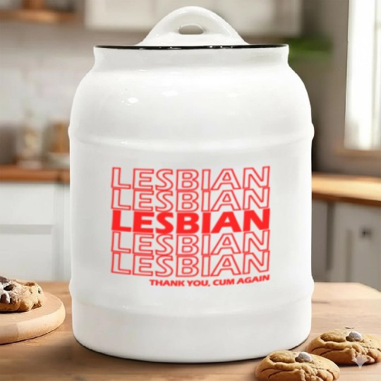 Lesbian Thank You Ceramic Cookie Jars
