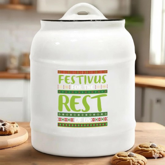 Christmas Gift Festivus For The Rest Of Us Ceramic Cookie Jars