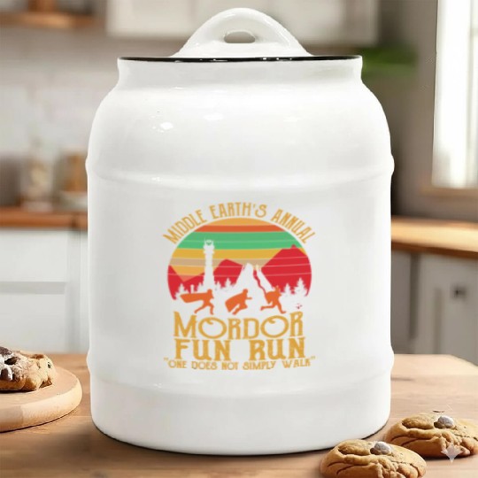 Mordor Fun Run One läuft nicht einfach Vintage Ceramic Cookie Jars