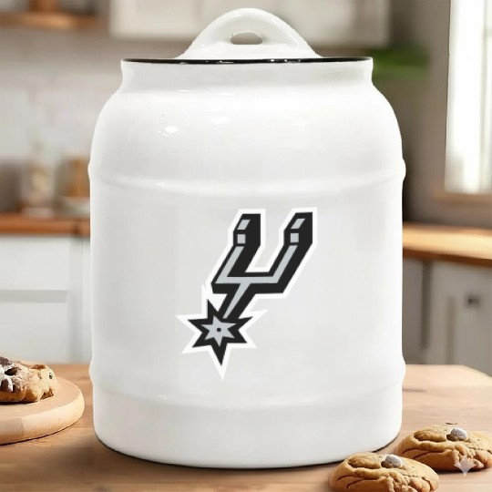 San Antonio Spurs logo Ceramic Cookie Jars
