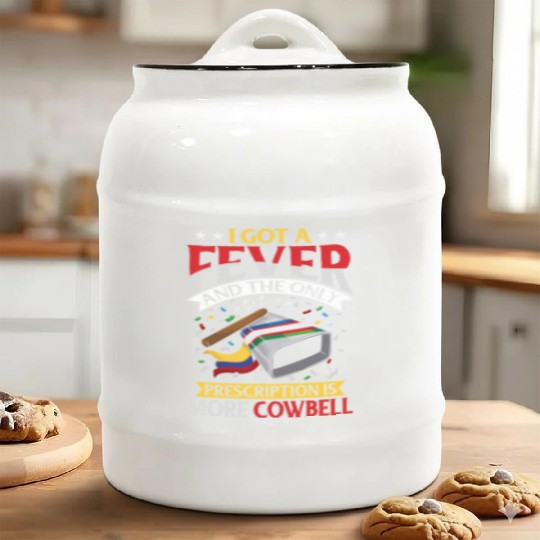 TerraShirts More Cowbell Ceramic Cookie Jars