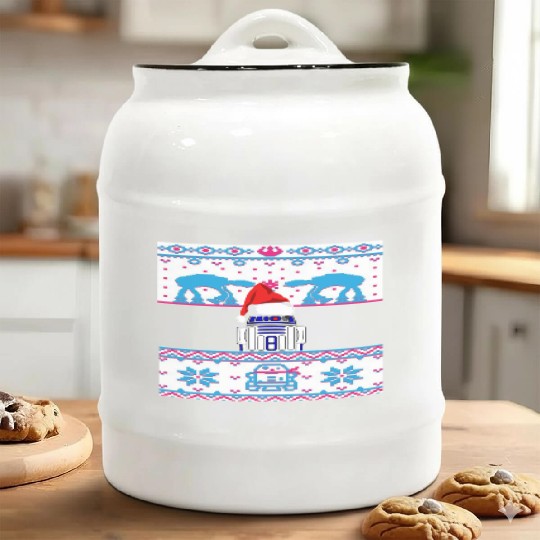 R2D2 Ugly Christmas Sweater Ceramic Cookie Jars