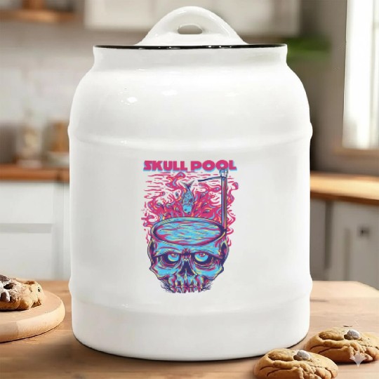 Skull pool Ceramic Cookie Jars