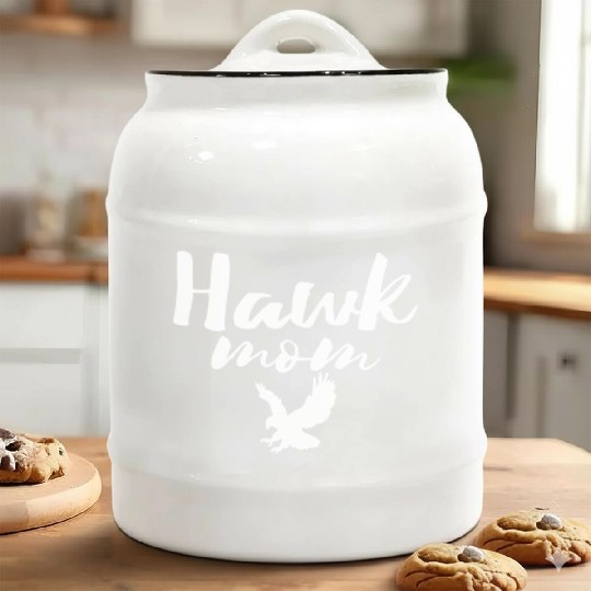 Hawk Mom Ceramic Cookie Jars