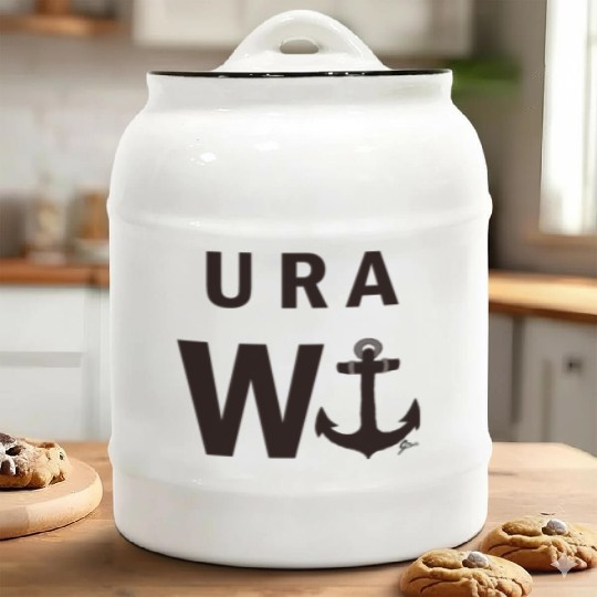 U R A W anchor! Ceramic Cookie Jars