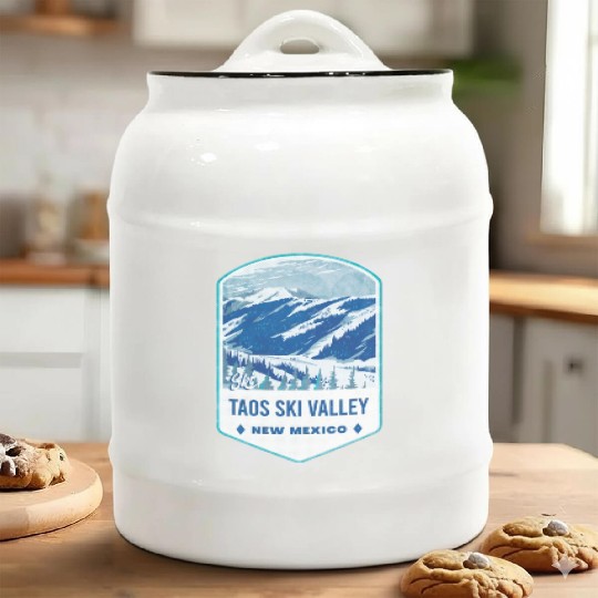 Ski Taos Valley New Mexico Ceramic Cookie Jars