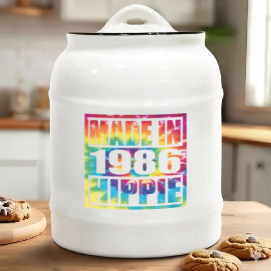 Hippie Birthday 1986 Ceramic Cookie Jars