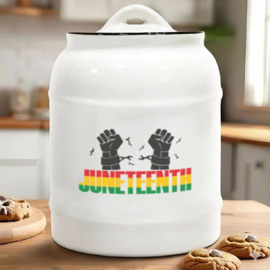 Juneteenth Day 1865, Freedom Day America African Ceramic Cookie Jars