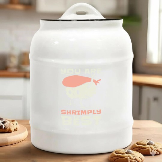 Asian Food Sushi Shrimp Food Sushi Lover Ceramic Cookie Jars