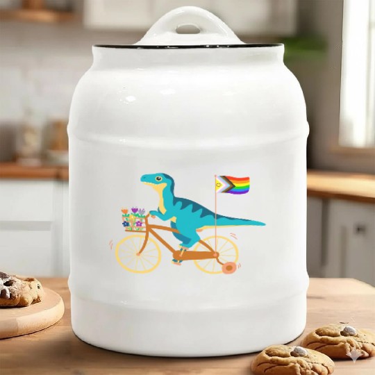 velociraptor Ceramic Cookie Jars