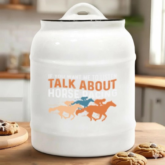 Talk about Horse Equestrian Gift Ceramic Cookie Jars