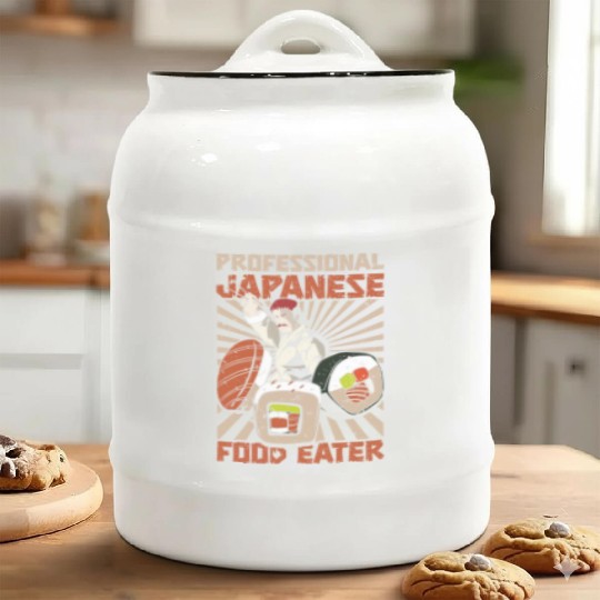 Japanese Food Eater Sushi Lover Japan Japanese Ceramic Cookie Jars