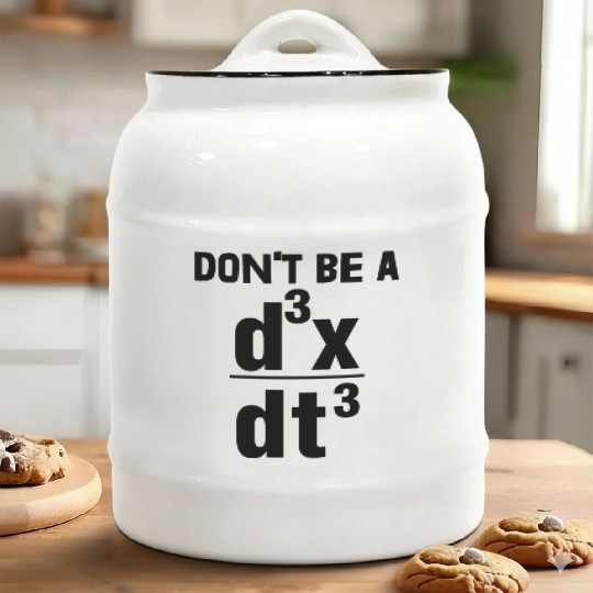 Don't Be A Math Ceramic Cookie Jars