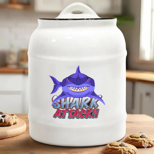 Shark Attack Ceramic Cookie Jars