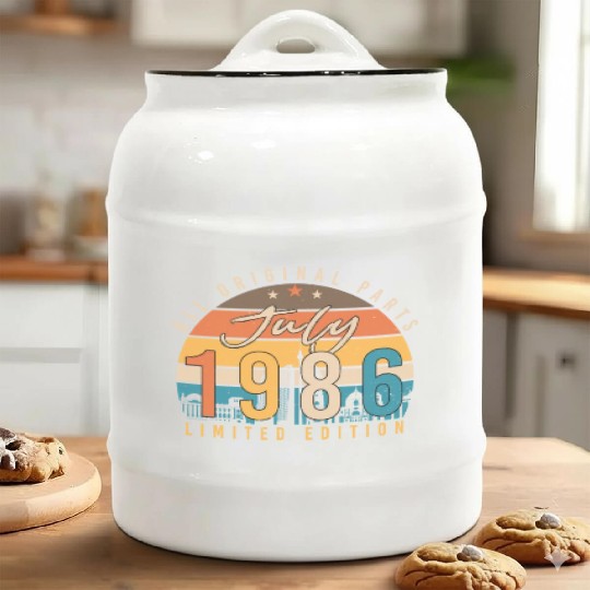 1986 July Limited Edition Ceramic Cookie Jars
