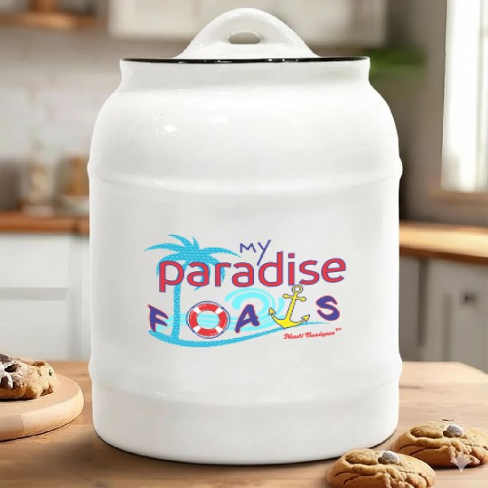 MY PARADISE FLOATS Ceramic Cookie Jars