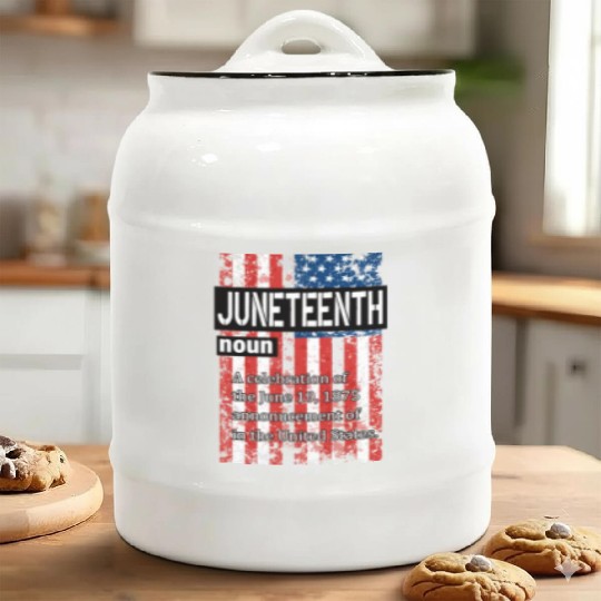 Juneteenth Black History Day Pride Gift Ceramic Cookie Jars
