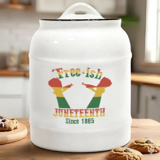 Juneteenth Black History Day Pride Gift Ceramic Cookie Jars