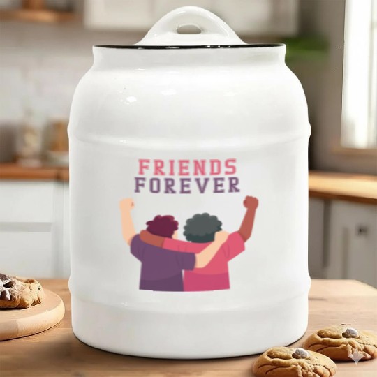 Cool Friends forever Ceramic Cookie Jars for friendship day to you