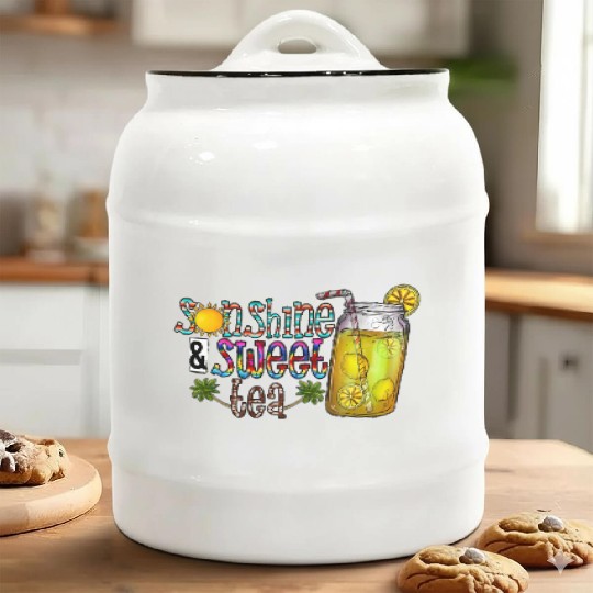 Sunshine Sweet Tea Ceramic Cookie Jars