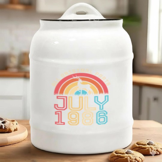 July 1986 Vintage Ceramic Cookie Jars