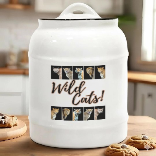 WILDCATS! | Lion, Leopard, Cheetah, Puma, Tiger Ceramic Cookie Jars