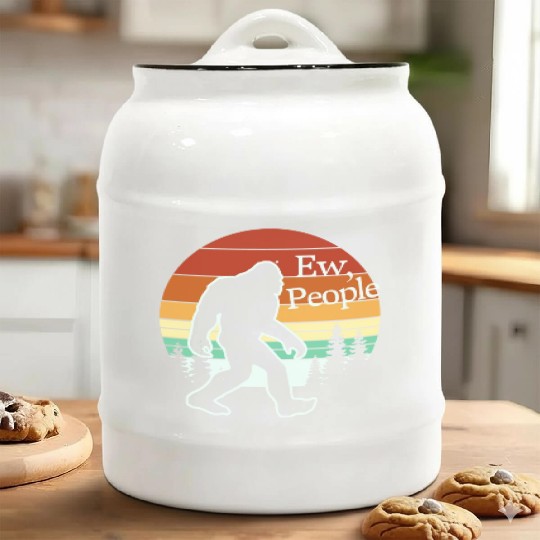 Ew People With Gorilla Ceramic Cookie Jars