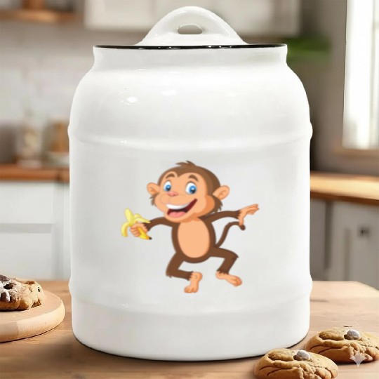 Monkey Ceramic Cookie Jars