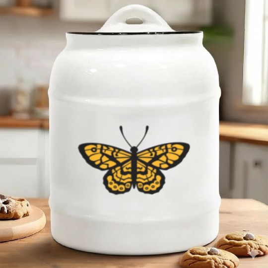 Butterfly insect Ceramic Cookie Jars