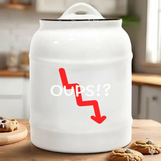 Market Crash Oups!? Ceramic Cookie Jars