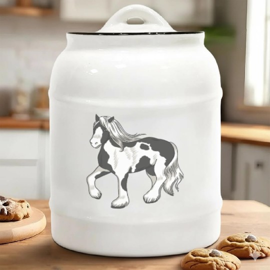 Irish Tinker Horse Ceramic Cookie Jars