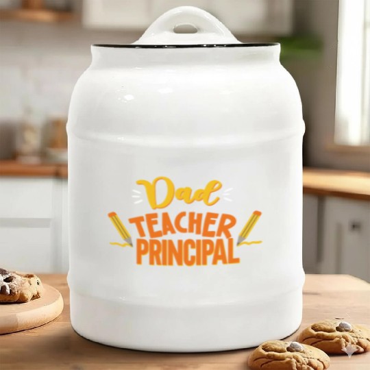 Dad Teacher Principal Homeschooling Homeschool Ceramic Cookie Jars