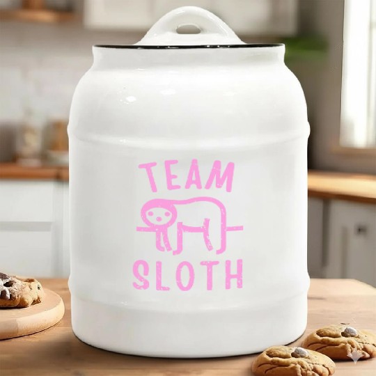 Team Sloth Ceramic Cookie Jars