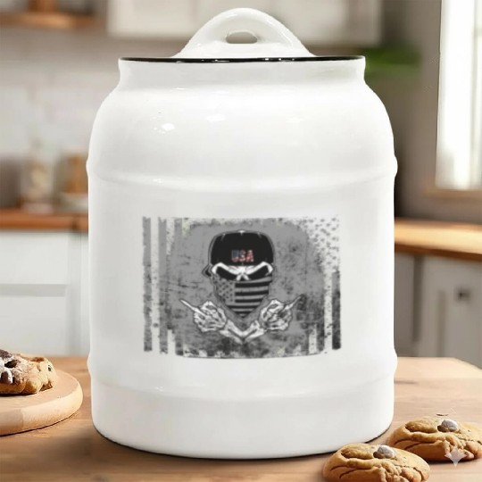 Wear American Warrior Ceramic Cookie Jars