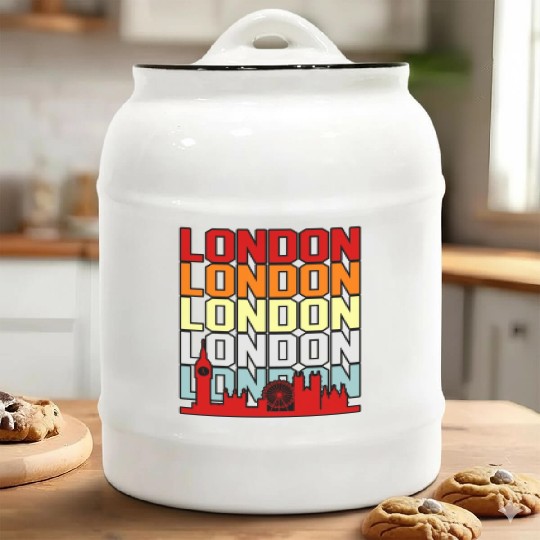 London Funny Gift Idea Ceramic Cookie Jars
