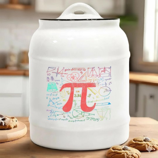 Pi Day Math Equation Ceramic Cookie Jars Math Teacher Student