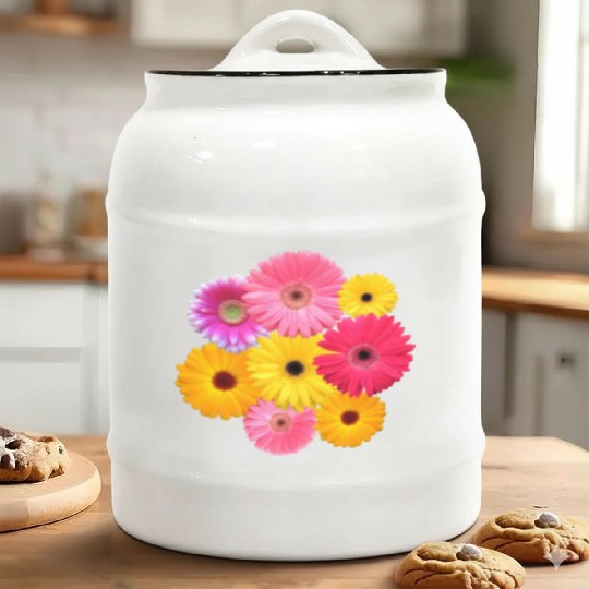 gerbera flower, daisies, gerberas, daisy blooms Ceramic Cookie Jars