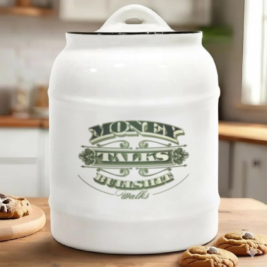 Money Talks Ceramic Cookie Jars