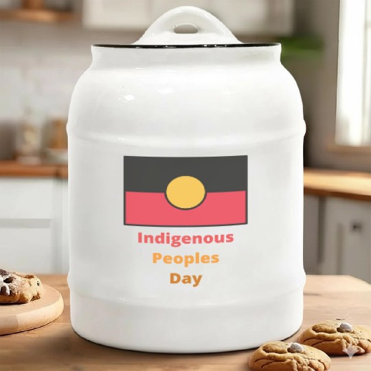 Native american indigenous day l Columbus Day Ceramic Cookie Jars