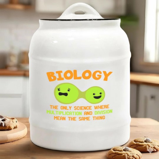 Microbiology Virus Gene Teaching Biology Teacher Ceramic Cookie Jars