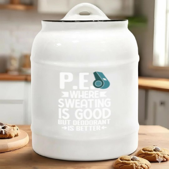 PE Teacher Education Gym Physical Education Ceramic Cookie Jars