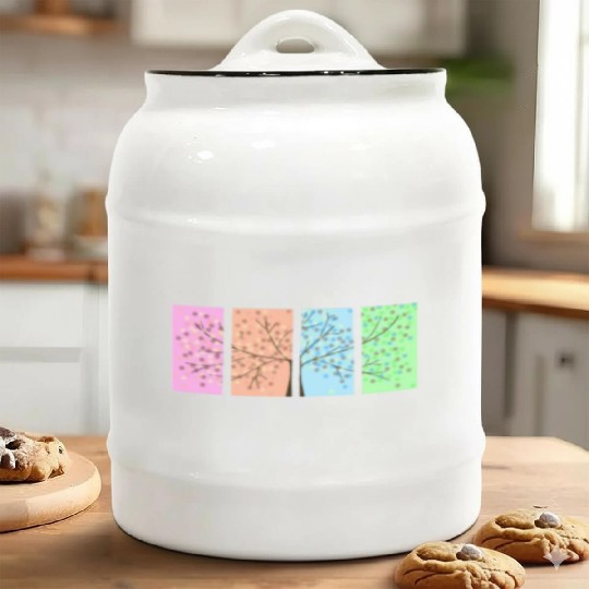 Four Seasons Ceramic Cookie Jars