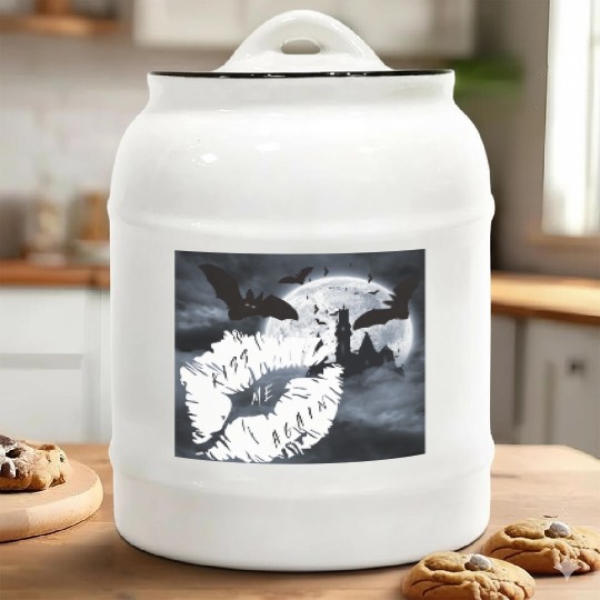 Kiss Me Ceramic Cookie Jars