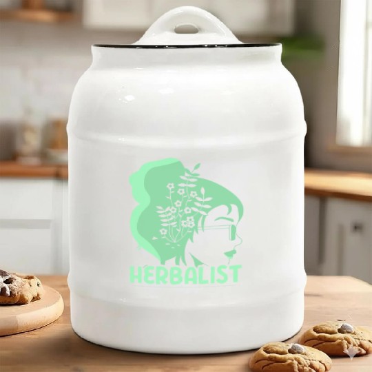 Herbalist Herbalism Herbs Gardening Herb Ceramic Cookie Jars