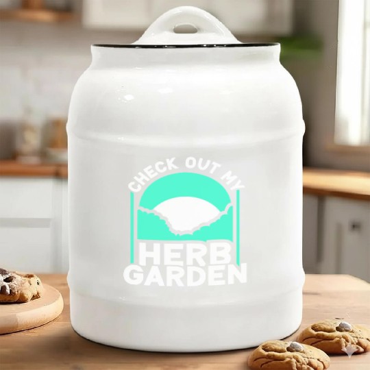 Check Out My Herb Garden Gardening Herbalist Herbs Ceramic Cookie Jars