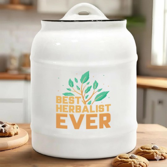 Best Herbalist Ever Herbs Herb Herbalism Ceramic Cookie Jars
