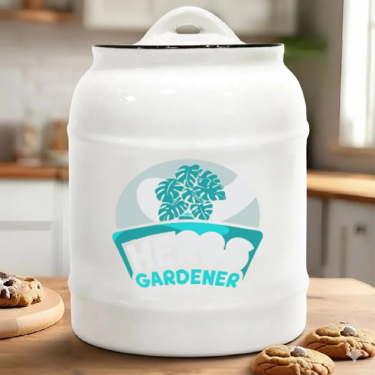 Herbs Gardener Herbalism Herb Herbalist Gardening Ceramic Cookie Jars